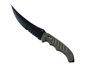 ★ StatTrak™ Flip Knife | Blue Steel (Well-Worn)