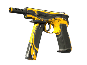 CZ75-Auto | Yellow Jacket (Battle-Scarred)