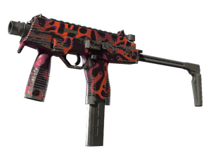 StatTrak™ MP9 | Ruby Poison Dart (Well-Worn)