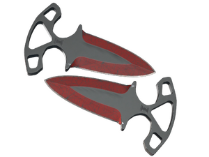 ★ Shadow Daggers | Crimson Web (Well-Worn)