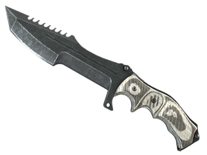 ★ StatTrak™ Huntsman Knife | Black Laminate (Minimal Wear)