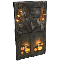 Hell-o-ween Wooden Door