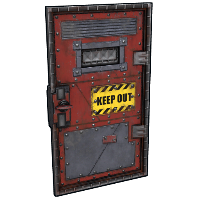 Keep Out Armored Door