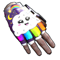 Rainbow Pony Roadsign Gloves