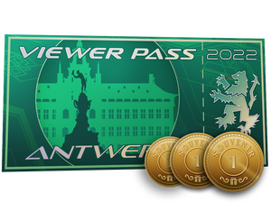 Antwerp 2022 Viewer Pass + 3 Souvenir Tokens