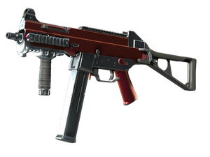 UMP-45 | Crimson Foil (Well-Worn)