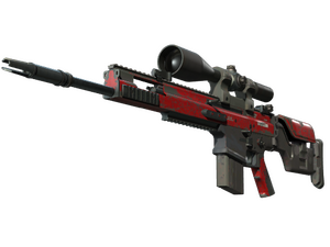 StatTrak™ SCAR-20 | Crimson Web (Well-Worn)