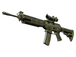 Souvenir SG 553 | Gator Mesh (Battle-Scarred)