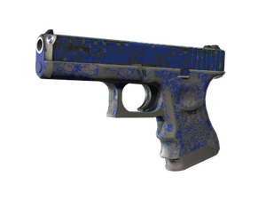 StatTrak™ Glock-18 | Blue Fissure (Battle-Scarred)